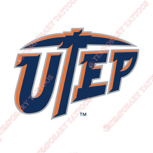 UTEP Miners Customize Temporary Tattoos Stickers NO.6769